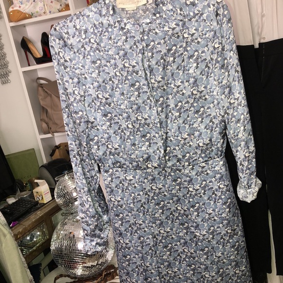 Stella McCartney Blue Print Silk Dress 38/XS-S - Picture 5 of 5